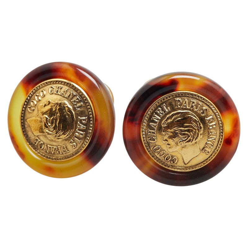 シャネル ヴィンテージ コイン イヤリング ゴールド メッキ レディース CHANEL 【中古】