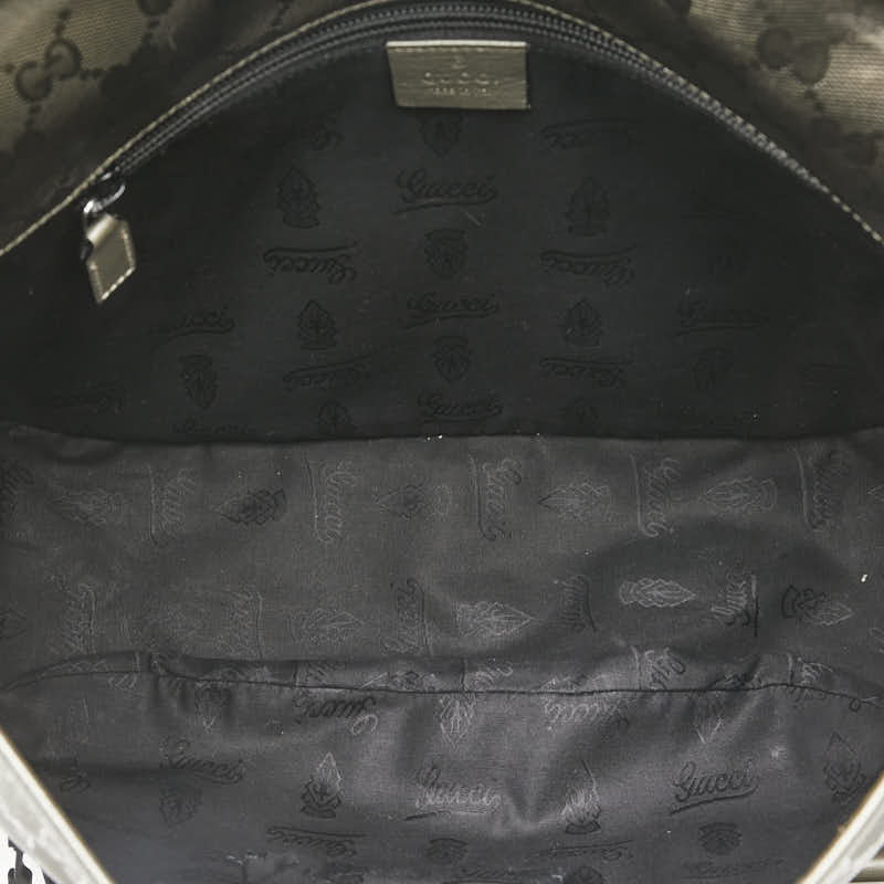 グッチ GGインプリメ 斜め掛けショルダーバッグ 201732 ブロンズカーキ ゴールド PVC レザー レディース GUCCI 【中古】