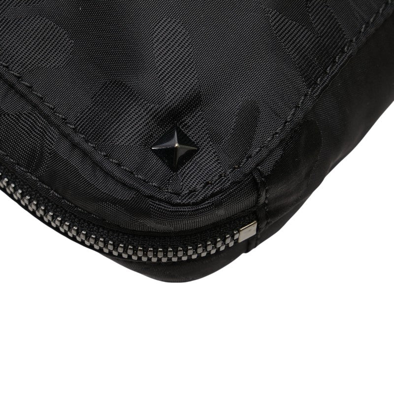 ヴァレンティノ ロックスタッズ カモ柄 クラッチバッグ セカンドバッグ ブラック ナイロン メンズ VALENTINO 【中古】
