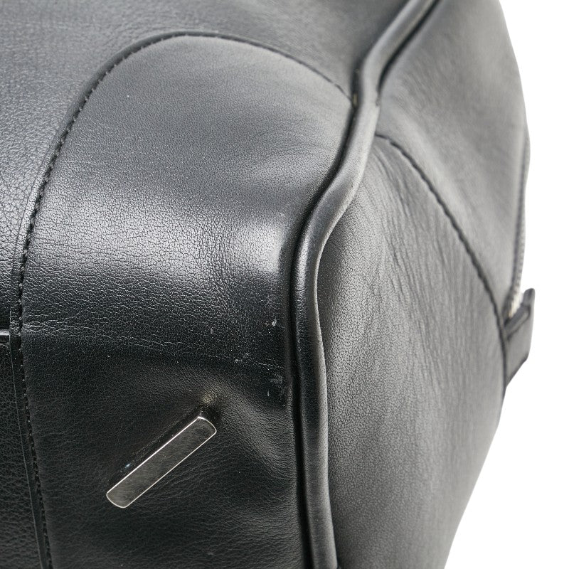 ロエベ アナグラム アマソナ75 ハンドバッグ ショルダーバッグ 2WAY ブラック レザー レディース LOEWE 【中古】