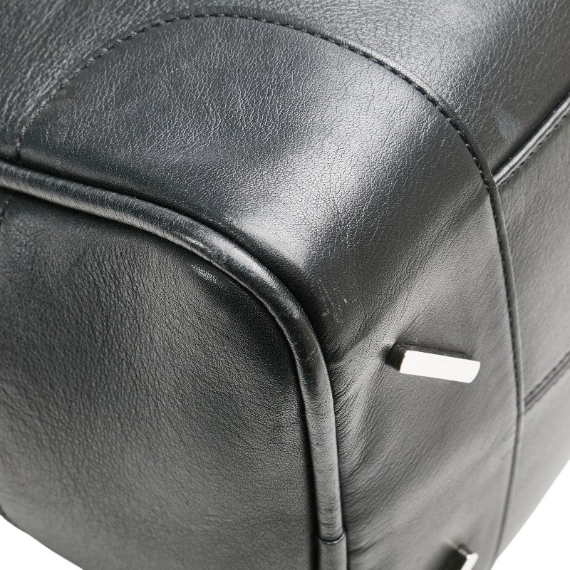 ロエベ アナグラム アマソナ75 ハンドバッグ ショルダーバッグ 2WAY ブラック レザー レディース LOEWE 【中古】