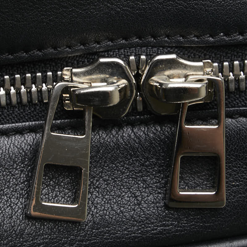 ロエベ アナグラム アマソナ75 ハンドバッグ ショルダーバッグ 2WAY ブラック レザー レディース LOEWE 【中古】