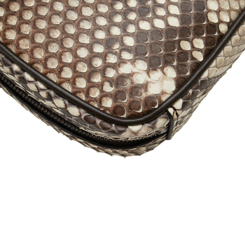 フェンディ ミニショルダーバッグ 7AS122 ベージュ ブラウン パイソン レディース FENDI 【中古】
