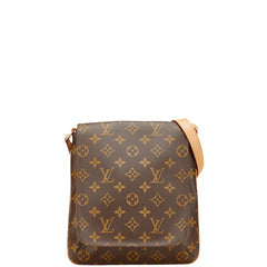 ルイ ヴィトン モノグラム ミュゼット サルサ ショート ショルダーバッグ M51258 ブラウン PVC レザー レディース LOUIS VUITTON 【中古】