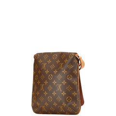 ルイ ヴィトン モノグラム ミュゼット サルサ ショート ショルダーバッグ M51258 ブラウン PVC レザー レディース LOUIS VUITTON 【中古】