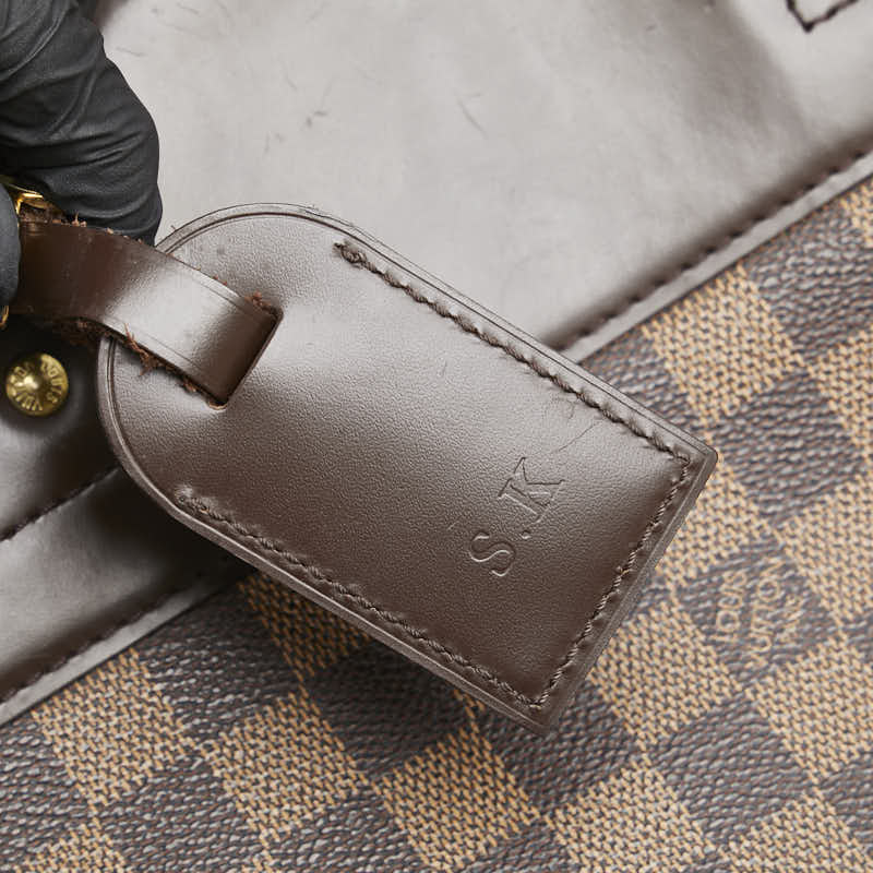 ルイ ヴィトン ダミエ グリニッジPM ボストンバッグ N41165 ブラウン PVC レザー レディース LOUIS VUITTON 【中古】