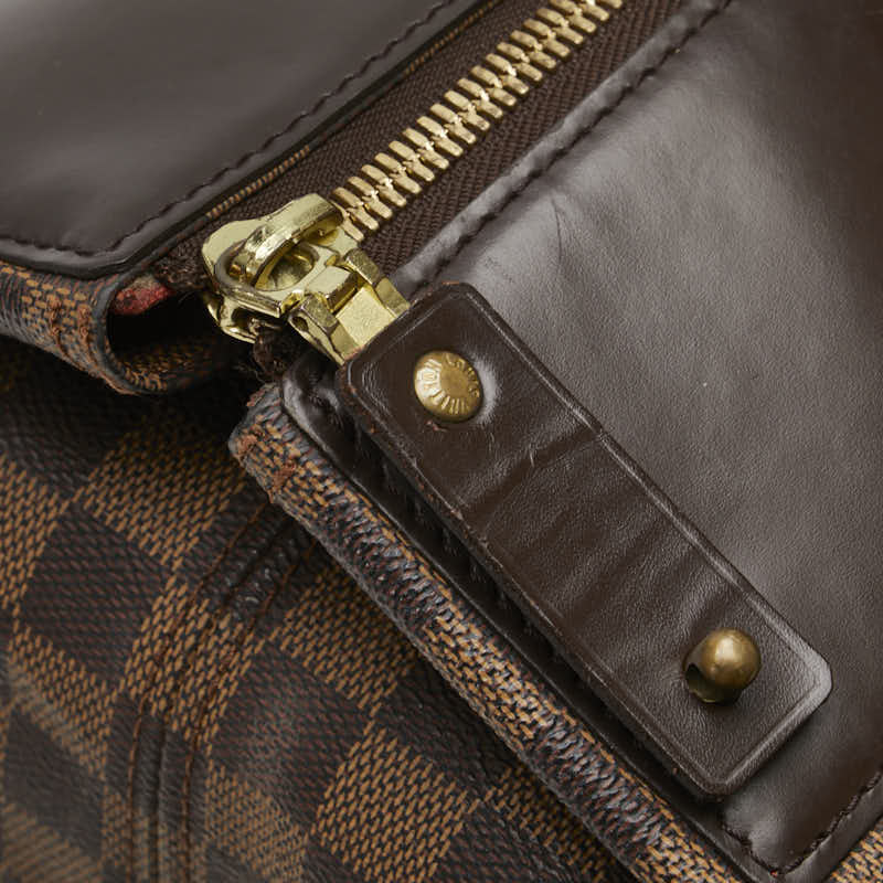 ルイ ヴィトン ダミエ グリニッジPM ボストンバッグ N41165 ブラウン PVC レザー レディース LOUIS VUITTON 【中古】
