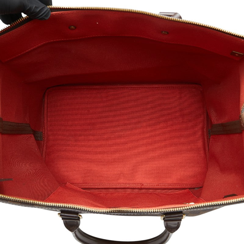 ルイ ヴィトン ダミエ グリニッジPM ボストンバッグ N41165 ブラウン PVC レザー レディース LOUIS VUITTON 【中古】