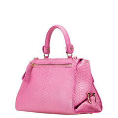 サルヴァトーレフェラガモ ガンチーニ ソフィア ハンドバッグ ショルダーバッグ 2WAY FZ-21 E559 ピンク パイソン レディース Salvatore Ferragamo 【中古】