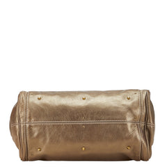 クロエ パディントン ハンドバッグ ゴールド ブラウン レザー レディース Chloe 【中古】