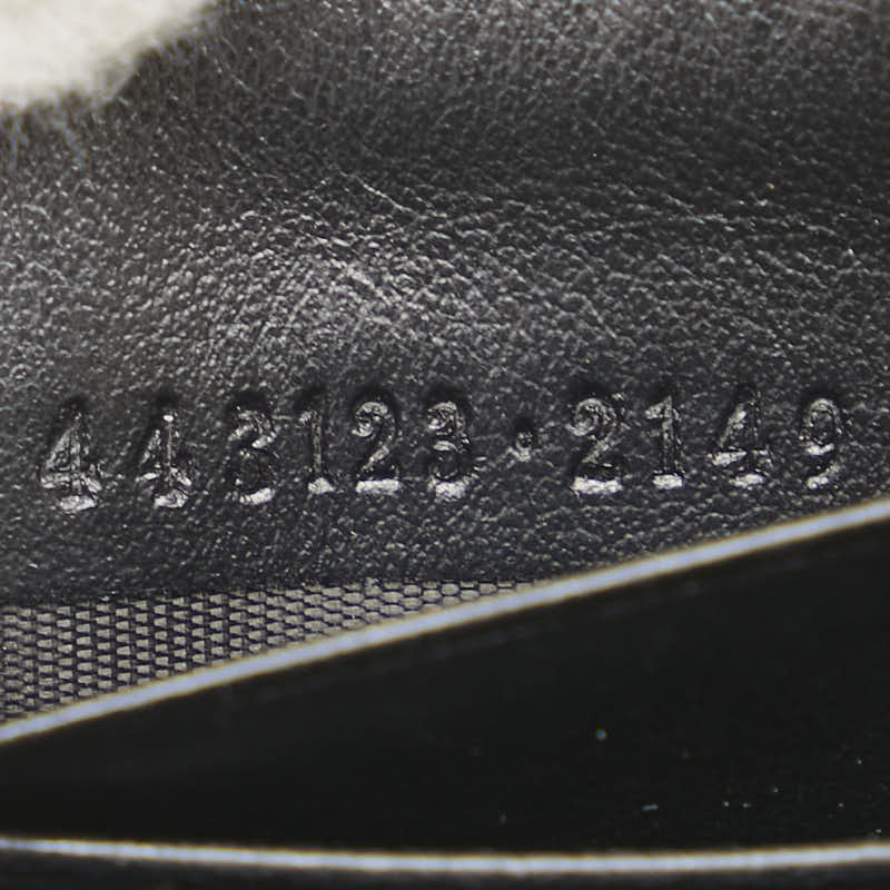 グッチ GGマーモント 長財布 ラウンドファスナー 443123 ブラック レザー レディース GUCCI 【中古】