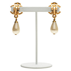 シャネル ヴィンテージ ココマーク イヤリング ゴールド メッキ フェイクパール レディース CHANEL 【中古】