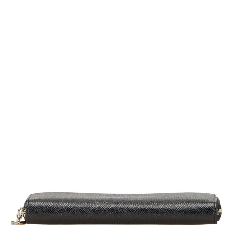 ブルガリ 長財布 ラウンドファスナー 20886 ブラック レザー メンズ BVLGARI 【中古】