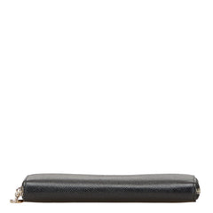 ブルガリ 長財布 ラウンドファスナー 20886 ブラック レザー メンズ BVLGARI 【中古】