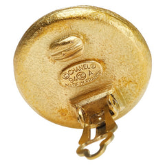 シャネル ヴィンテージ カエル フロッグ ココマーク イヤリング ゴールド ブラック メッキ レディース CHANEL 【中古】