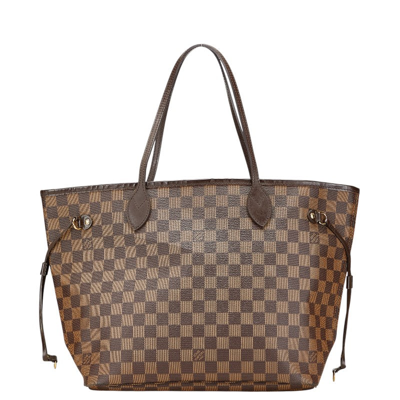 ルイ ヴィトン ダミエ ネヴァーフルMM トートバッグ ショルダーバッグ N40599 ブラウン PVC レザー レディース LOUIS VUITTON 【中古】