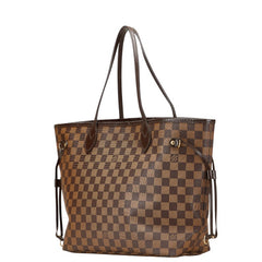 ルイ ヴィトン ダミエ ネヴァーフルMM トートバッグ ショルダーバッグ N40599 ブラウン PVC レザー レディース LOUIS VUITTON 【中古】