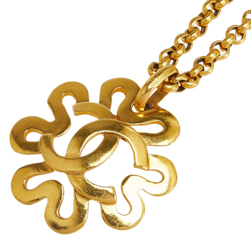 シャネル ココマーク ネックレス ゴールド メッキ レディース CHANEL 【中古】