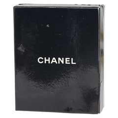 シャネル トライアングル ロゴ ブローチ ゴールド ブラック メッキ レザー レディース CHANEL 【中古】