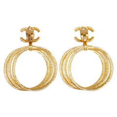 シャネル ココマーク イヤリング ゴールド メッキ レディース CHANEL 【中古】