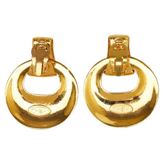 シャネル ヴィンテージ ココマーク ラウンド スイング イヤリング ゴールド メッキ レディース CHANEL 【中古】