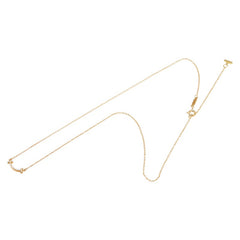 ティファニー K18YG イエローゴールド ダイヤモンド Tスマイル ペンダントネックレス レディース TIFFANY&Co. 【中古】