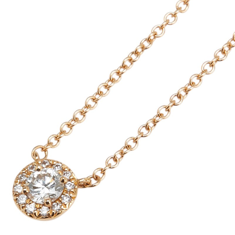 ティファニー サークレットダイヤ ペンダントネックレス K18PG ピンクゴールド レディース TIFFANY&Co. 【中古】