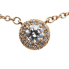 ティファニー サークレットダイヤ ペンダントネックレス K18PG ピンクゴールド レディース TIFFANY&Co. 【中古】