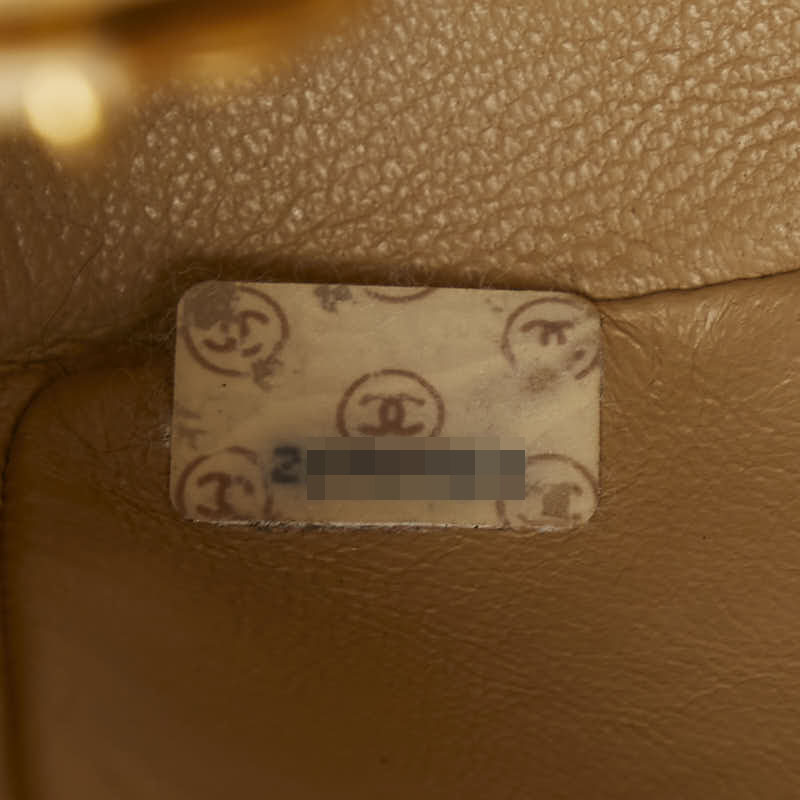シャネル マドモワゼル ココマーク チェーン ショルダーバッグ ベージュ ゴールド ラムスキン レディース CHANEL 【中古】