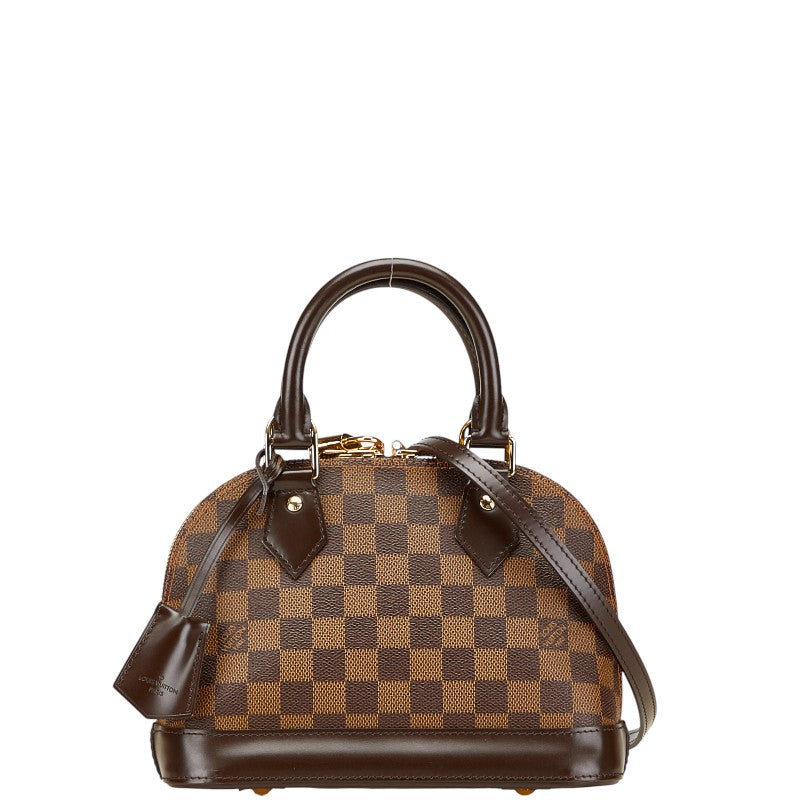 ルイ ヴィトン ダミエ アルマBB ハンドバッグ ショルダーバッグ 2WAY N41221 ブラウン PVC レザー レディース LOUIS VUITTON 【中古】