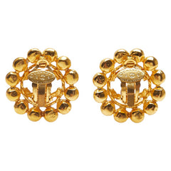 シャネル ヴィンテージ ココマーク イヤリング ゴールド メッキ ビジュー レディース CHANEL 【中古】