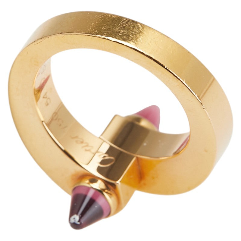カルティエ メノット ガーネット リング 指輪 ♯54 ゴールド K18PG ピンクゴールド レディース CARTIER 【中古】