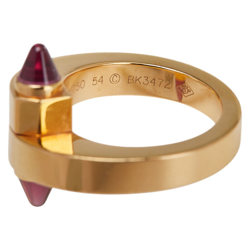 カルティエ メノット ガーネット リング 指輪 ♯54 ゴールド K18PG ピンクゴールド レディース CARTIER 【中古】