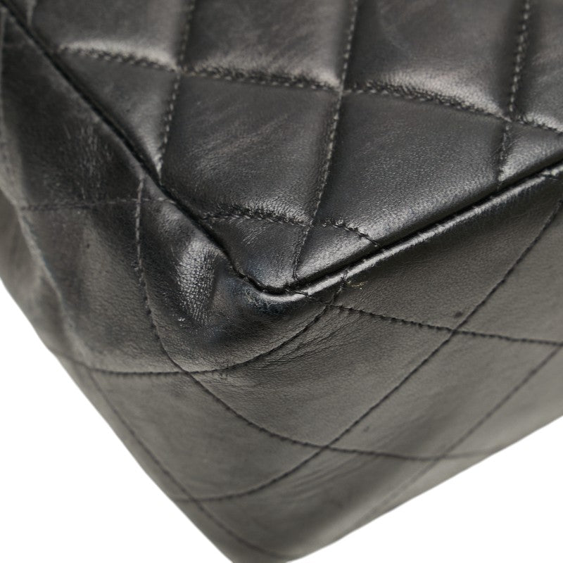 シャネル マトラッセ30 ココマーク チェーン ショルダーバッグ ハンドバッグ ブラック ラムスキン レディース CHANEL 【中古】