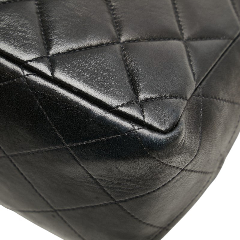 シャネル マトラッセ30 ココマーク チェーン ショルダーバッグ ハンドバッグ ブラック ラムスキン レディース CHANEL 【中古】