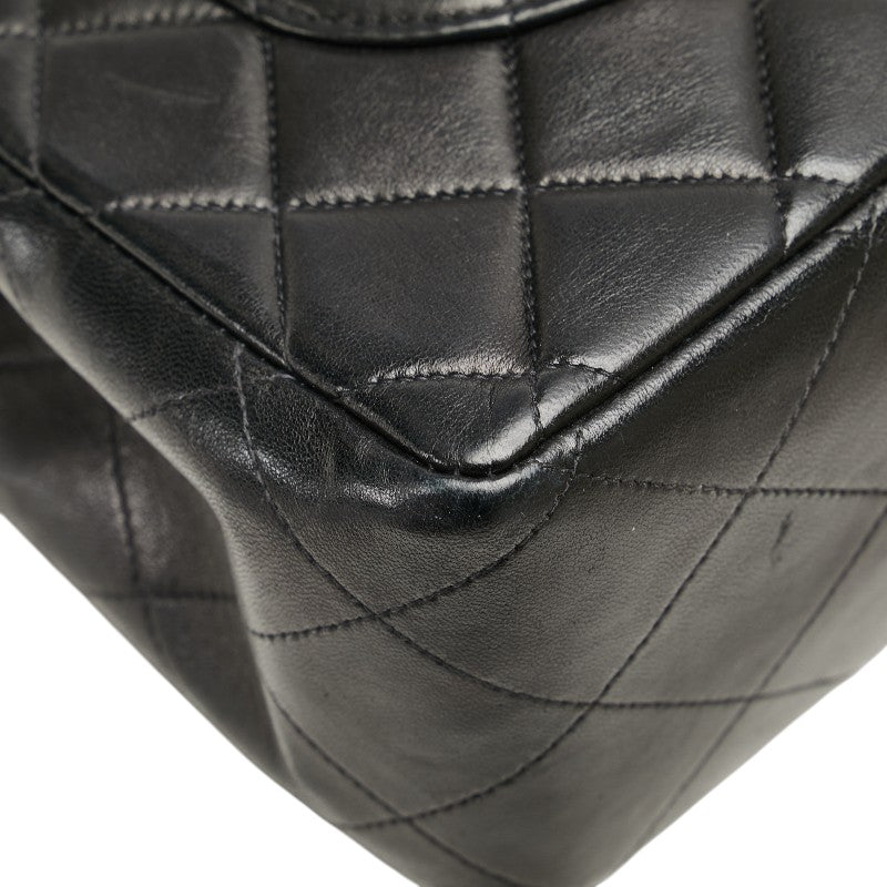 シャネル マトラッセ30 ココマーク チェーン ショルダーバッグ ハンドバッグ ブラック ラムスキン レディース CHANEL 【中古】