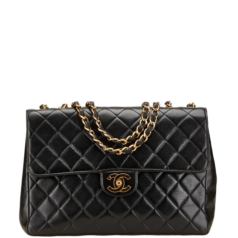 シャネル マトラッセ ココマーク チェーン ショルダーバッグ ハンドバッグ ブラック ラムスキン レディース CHANEL 【中古】