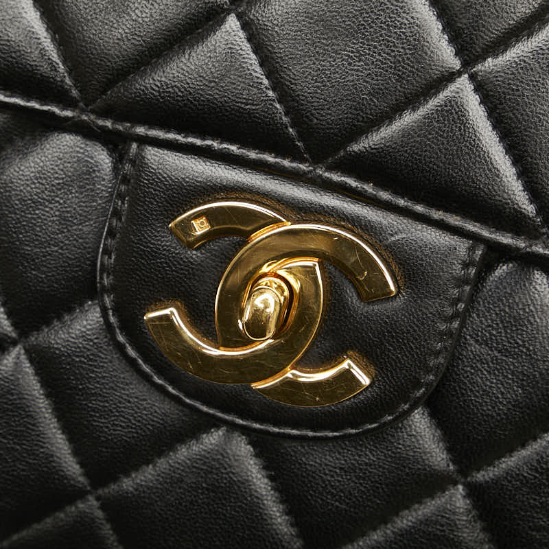 シャネル マトラッセ ココマーク チェーン ショルダーバッグ ハンドバッグ ブラック ラムスキン レディース CHANEL 【中古】
