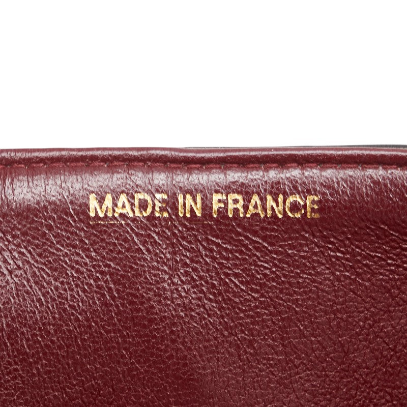 シャネル マトラッセ ココマーク Wフラップ チェーン ショルダーバッグ ハンドバッグ ブラック ラムスキン レディース CHANEL 【中古】