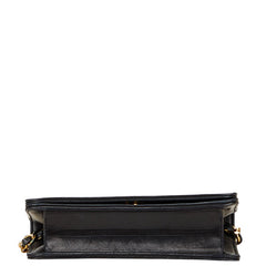 シャネル マトラッセ ココマーク チェーン ショルダーバッグ ブラック ラムスキン レディース CHANEL 【中古】