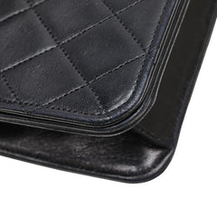 シャネル マトラッセ ココマーク チェーン ショルダーバッグ ブラック ラムスキン レディース CHANEL 【中古】