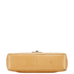 シャネル マドモワゼル ココマーク チェーン ショルダーバッグ ハンドバッグ ベージュ ラムスキン レディース CHANEL 【中古】