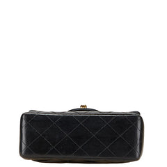 シャネル ミニマトラッセ ココマーク チェーン ショルダーバッグ ブラック ラムスキン レディース CHANEL 【中古】