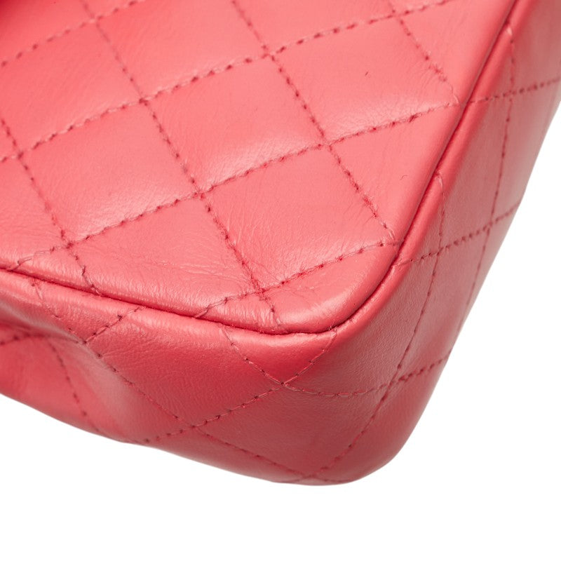 シャネル ミニマトラッセ ココマーク チェーン ショルダーバッグ ピンク ラムスキン レディース CHANEL 【中古】