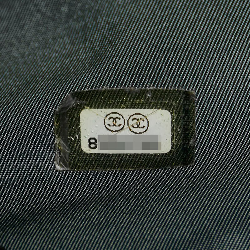 シャネル スポーツライン ココマーク リュック バックパック ブラック グリーン キャンバス ナイロン メンズ CHANEL 【中古】