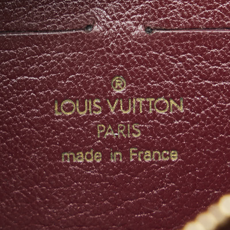 ルイ ヴィトン アリゲーター 長財布 ラウンドファスナー ワインレッド クロコダイル レディース LOUIS VUITTON 【中古】