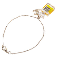 シャネル ココマーク No.5 香水 モチーフ チェーン ブレスレット ゴールド メッキ レディース CHANEL 【中古】