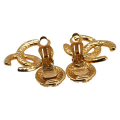 シャネル ヴィンテージ ココマーク ロゴ イヤリング スイング ゴールド メッキ レディース CHANEL 【中古】