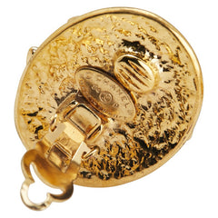 シャネル ココマーク オーバル イヤリング ゴールド メッキ レディース CHANEL 【中古】