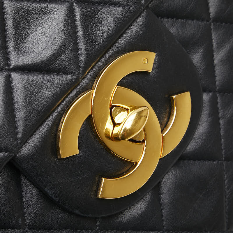 シャネル マトラッセ ココマーク チェーン ショルダーバッグ ハンドバッグ ブラック ラムスキン レディース CHANEL 【中古】